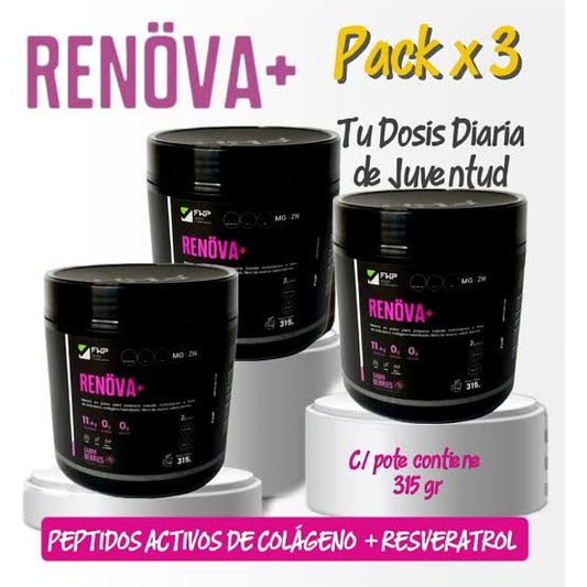 Pack de 3 Colageno Doblemente Hidrolinado RENOVA+